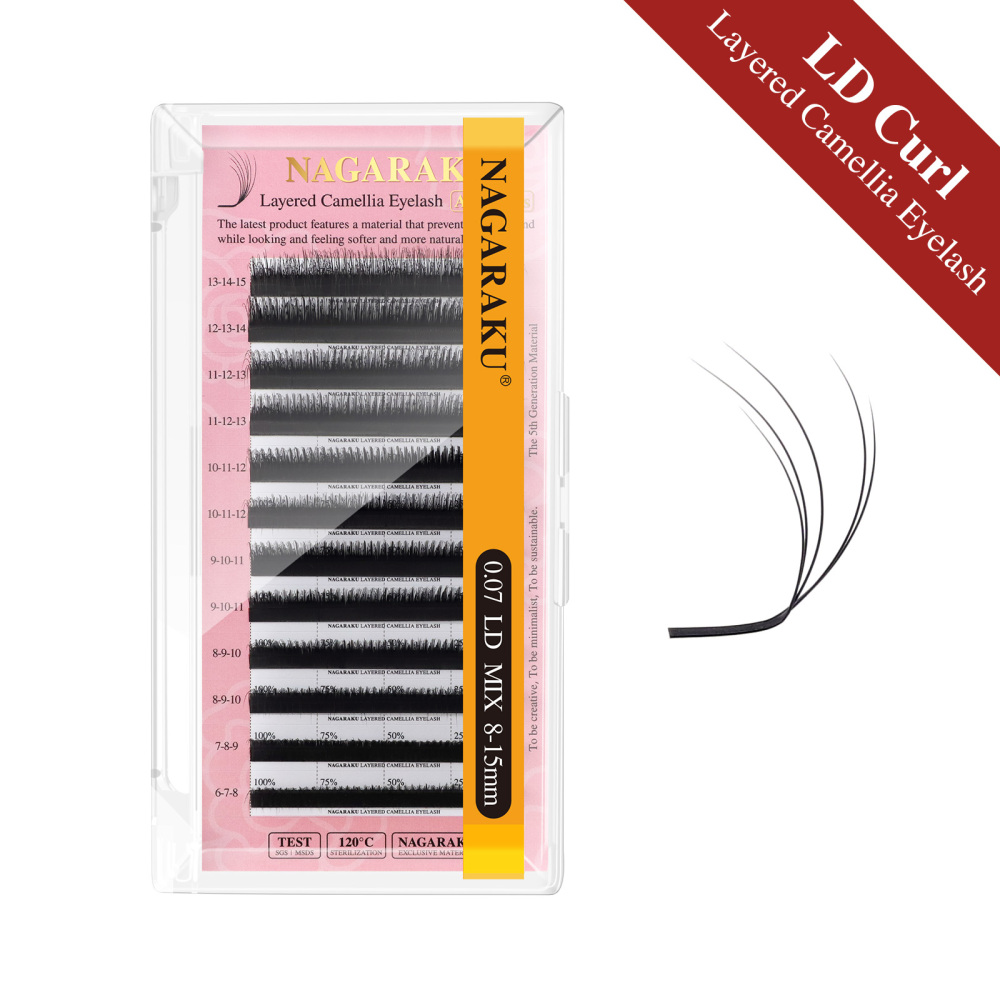 NAGARAKU Layered Camellia Multi-curls Eyelashes