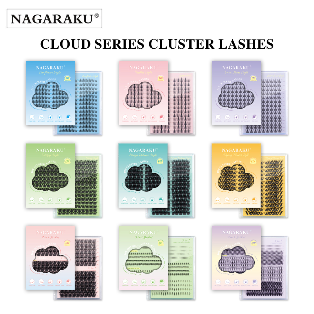 NAGARAKU DIY Cluster Lashes Cloud Series New Trend Shape
