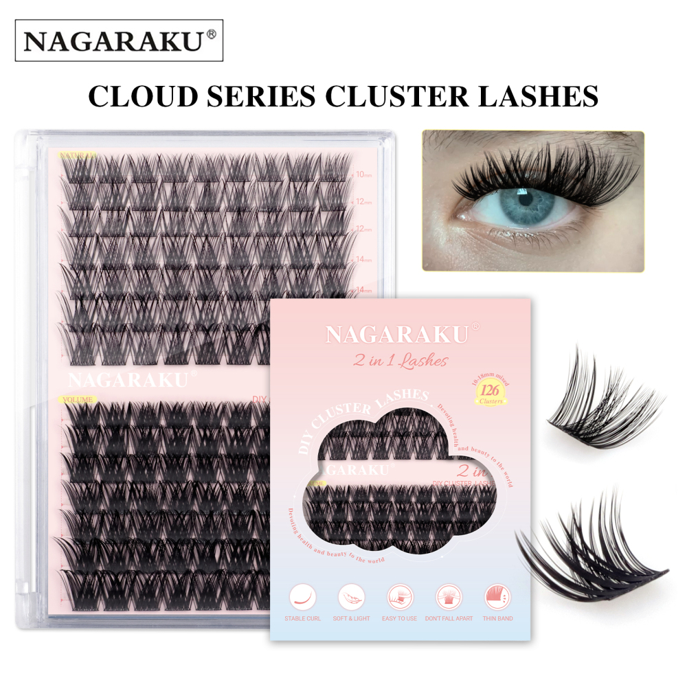 NAGARAKU DIY Cluster Lashes Cloud Series New Trend Shape