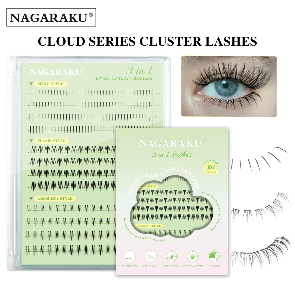 NAGARAKU DIY Cluster Lashes Cloud Series New Trend Shape