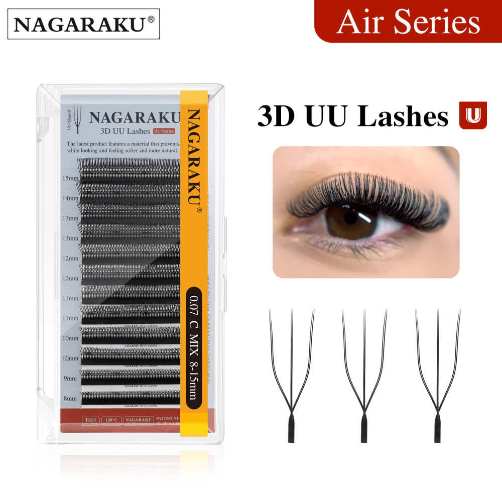 NAGARAKU U-Shaped 2D/3D UU Eyelash Extension