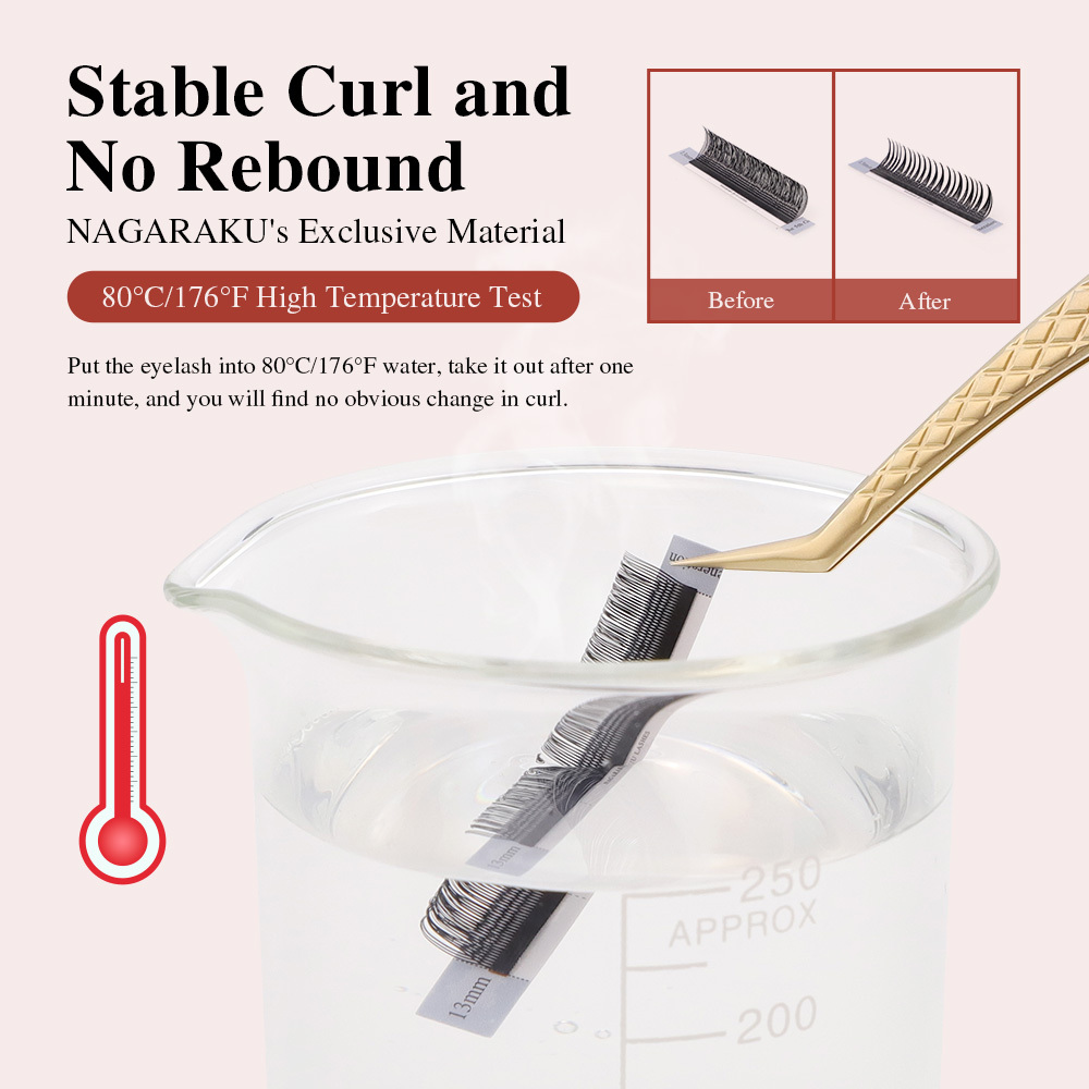 NAGARAKU U-Shaped 2D UU Eyelash Extension