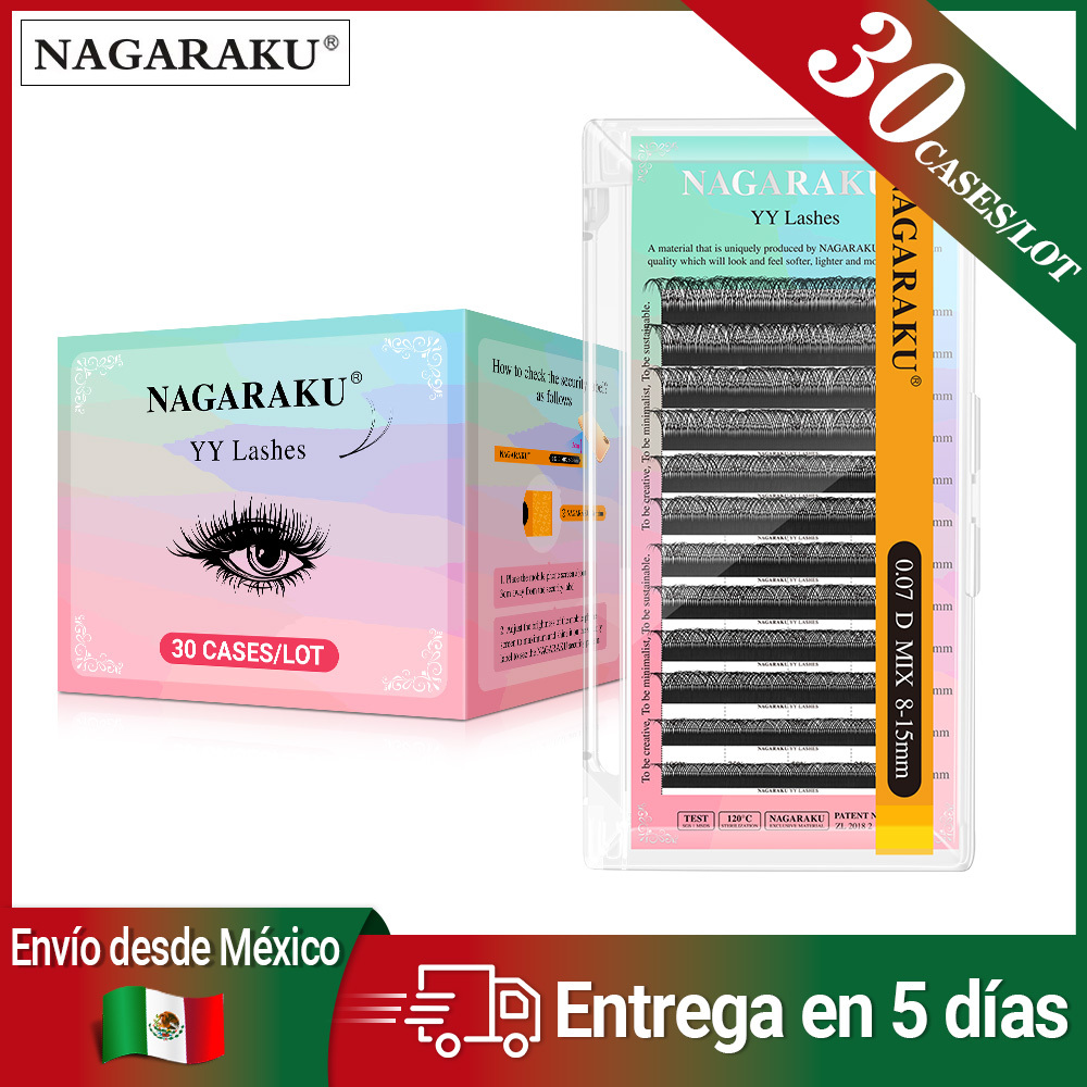 NAGARAKU Fast Mexico Shipping 30 / 50 Trays YY Eyelash Extension Ship From Mexico