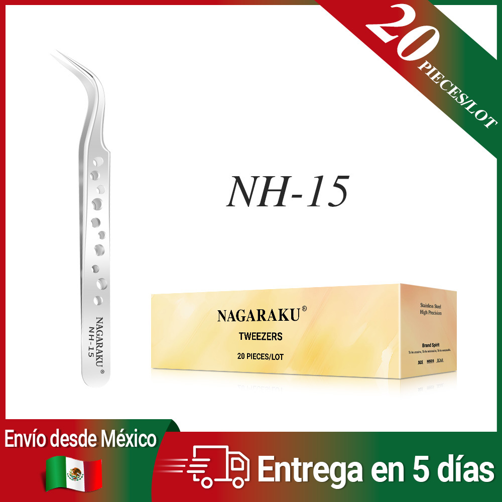 NAGARAKU Fast Shipping From Mexico 20 Pieces Lot Tweezers