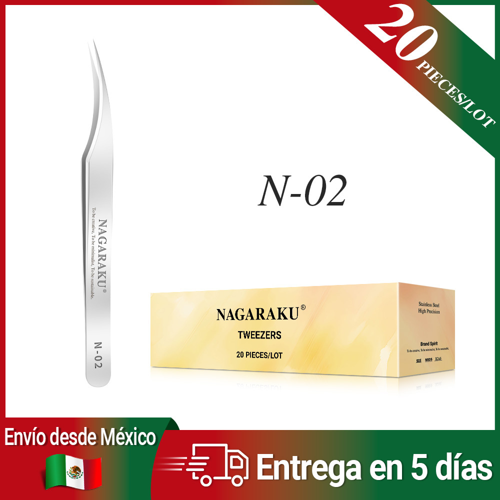 NAGARAKU Fast Shipping From Mexico 20 Pieces Lot Tweezers