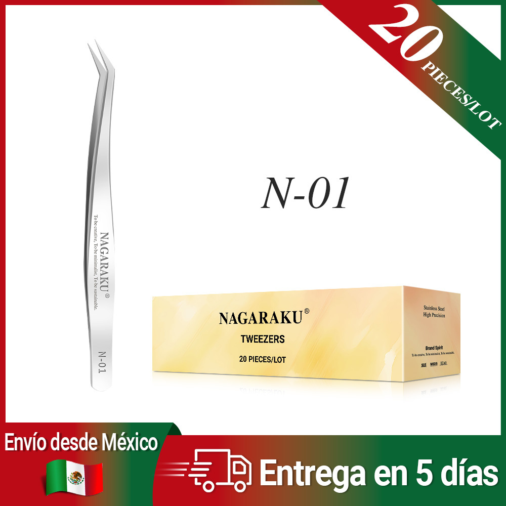 NAGARAKU Fast Shipping From Mexico 20 Pieces Lot Tweezers