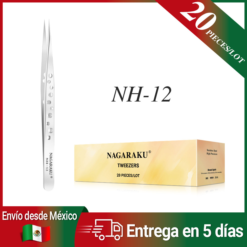 NAGARAKU Fast Shipping From Mexico 20 Pieces Lot Tweezers