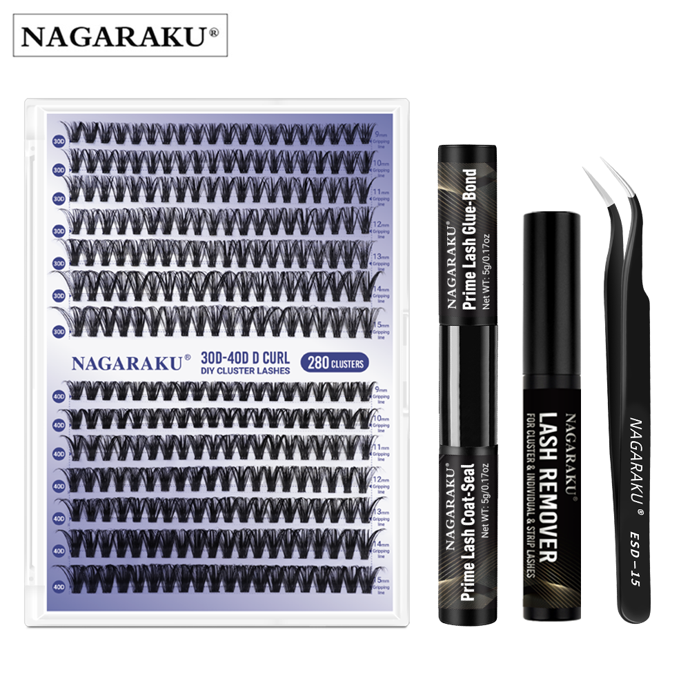 NAGARAKU 30D-100D DIY Clusters Lashes