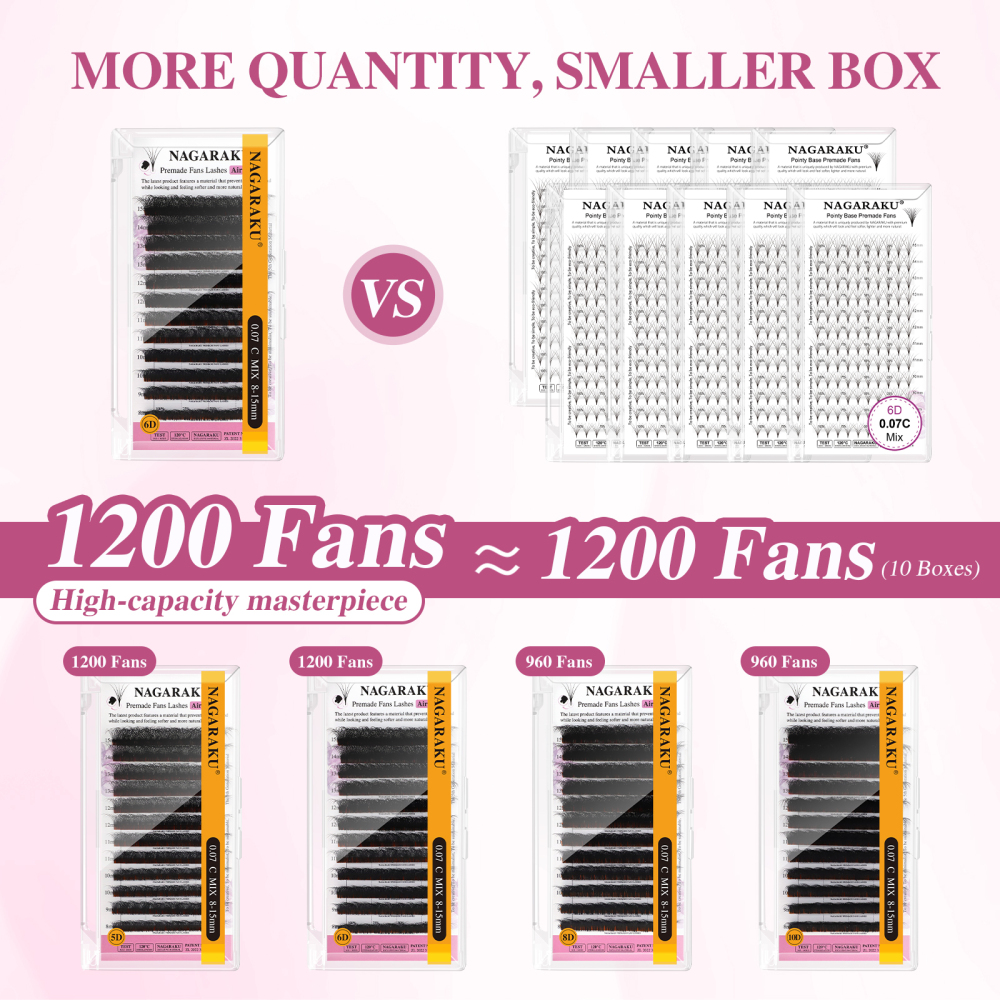 NAGARAKU Air Series Premade Fans