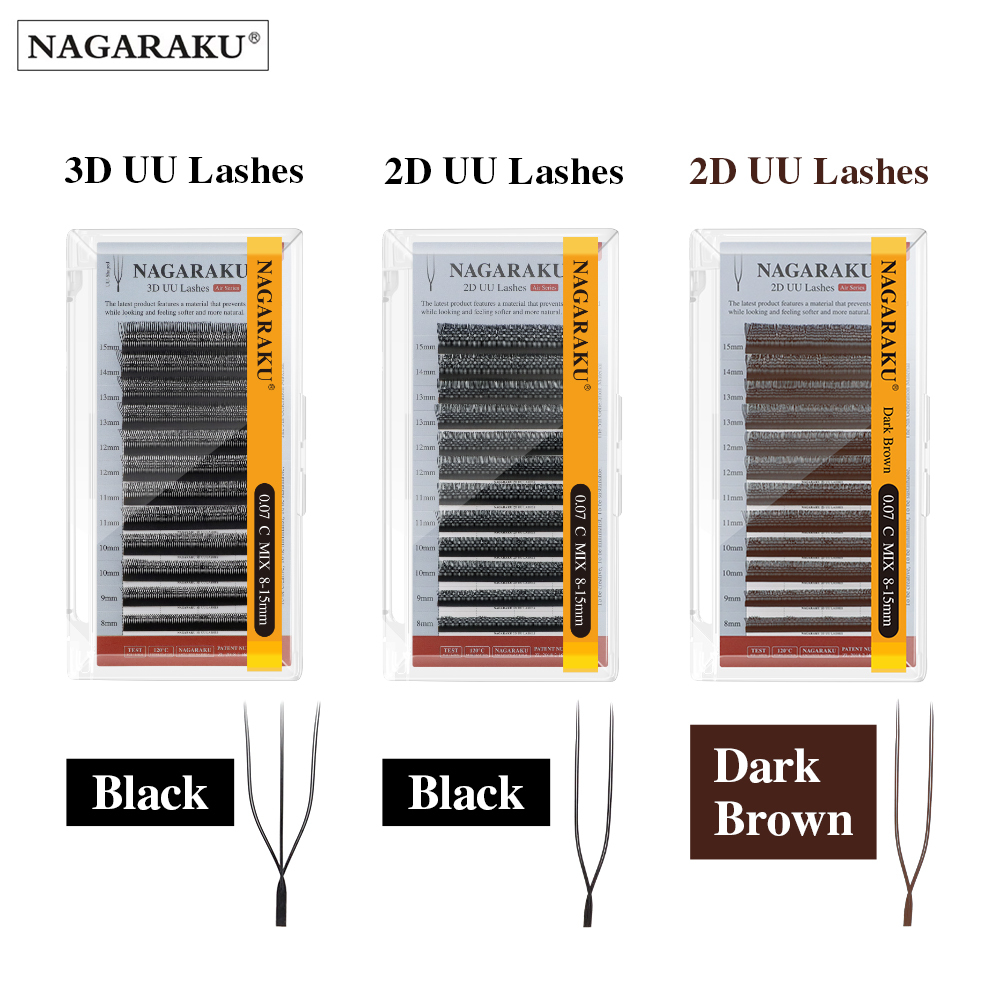 NAGARAKU U-Shaped 2D UU Eyelash Extension