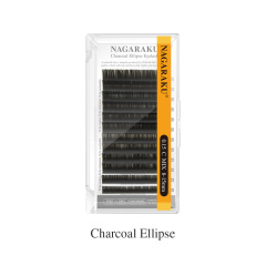 NAGARAKU Grey Black Brown Color Split Tips Ellipse Eyelashes