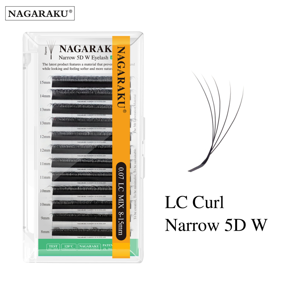 NAGARAKU Narrow 3D/4D/5D W Eyelash Extension