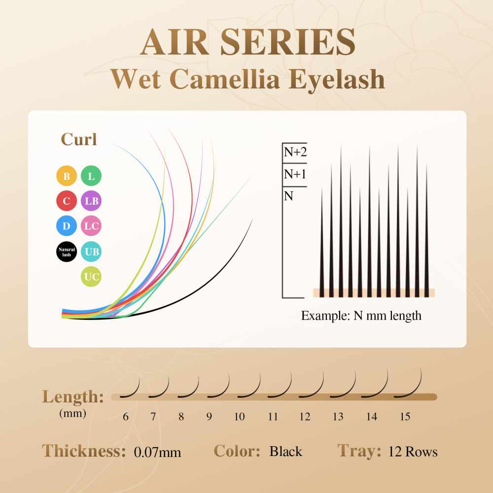 NAGARAKU Wet Camellia Eyelash Extension