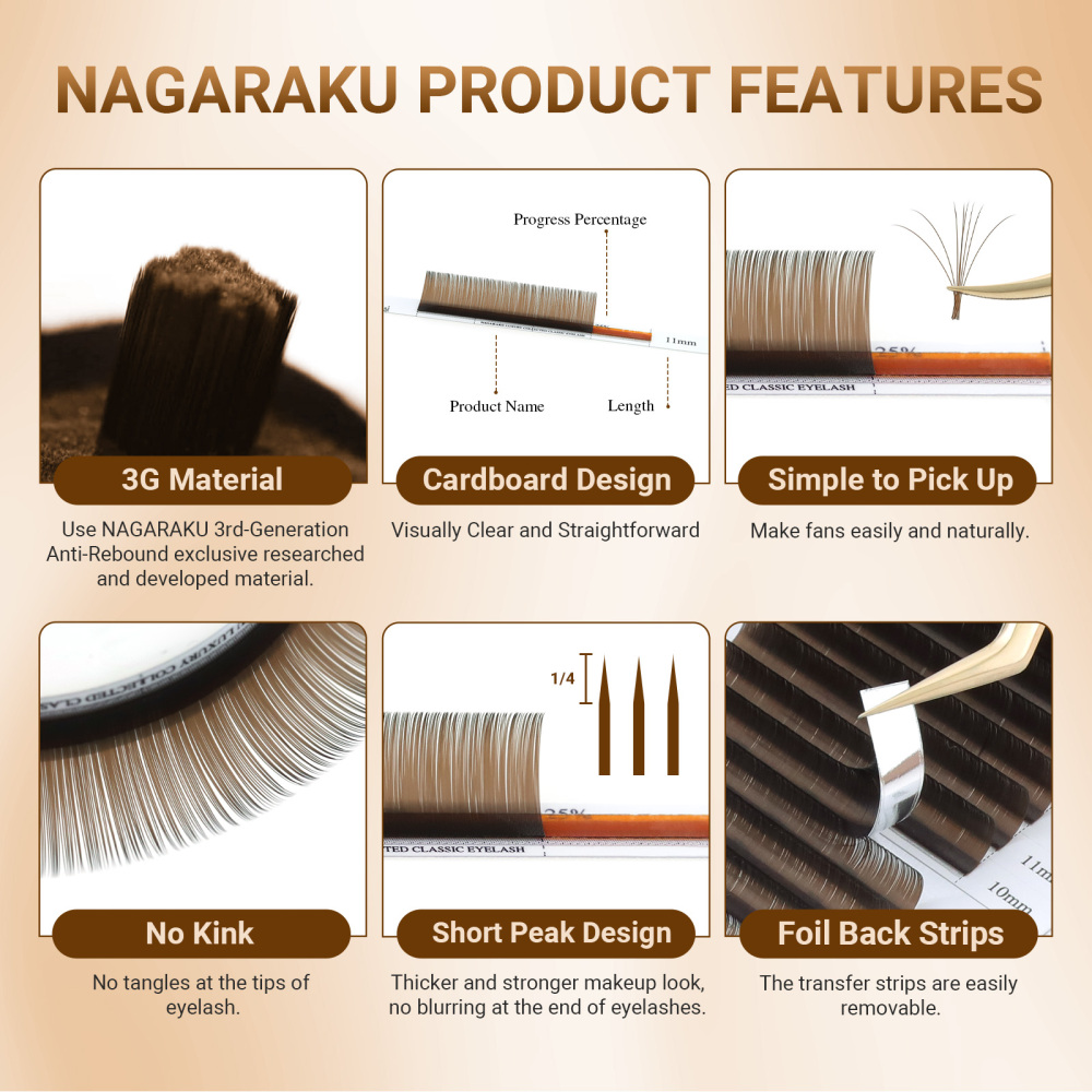 NAGARAKU  Luxury Collected Classic Individual Lashes