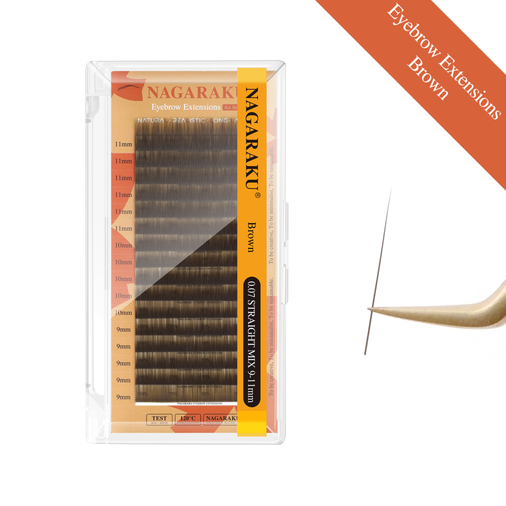 NAGARAKU Eyebrow Extensions Straight Fiber