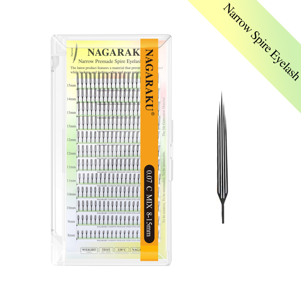NAGARAKU Premade Narrow Spire / Spire / Fairy Wings / Flying Spire / 4D Y Eyeash