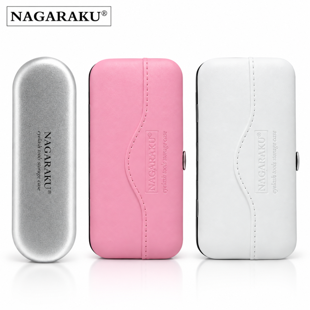 NAGARAKU PU Leather / Metal Lash Tweezer Storage Case