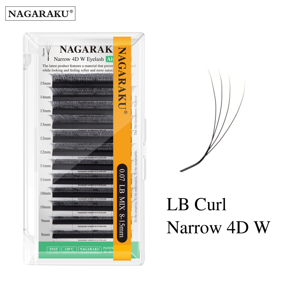 NAGARAKU Narrow 3D/4D/5D W Eyelash Extension