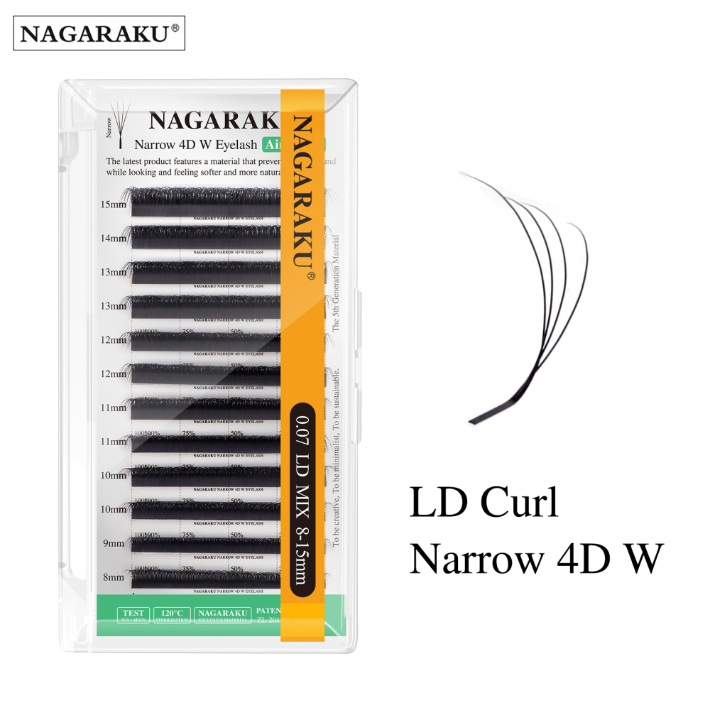 NAGARAKU Narrow 3D/4D/5D W Eyelash Extension