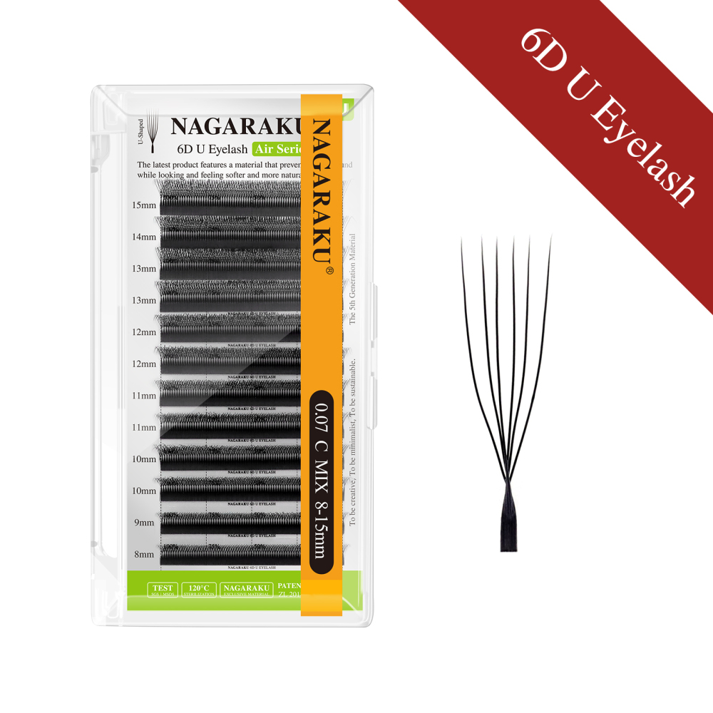 NAGARAKU 3D 4D 5D 6D U Shaped Eyelash Extension