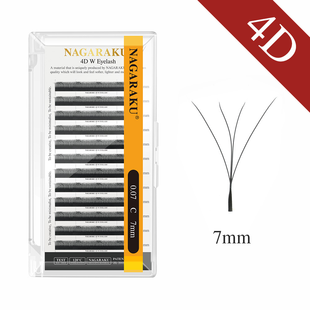 NAGARAKU 2D YY 3D / 4D W Eyelash Extension 6mm 7mm