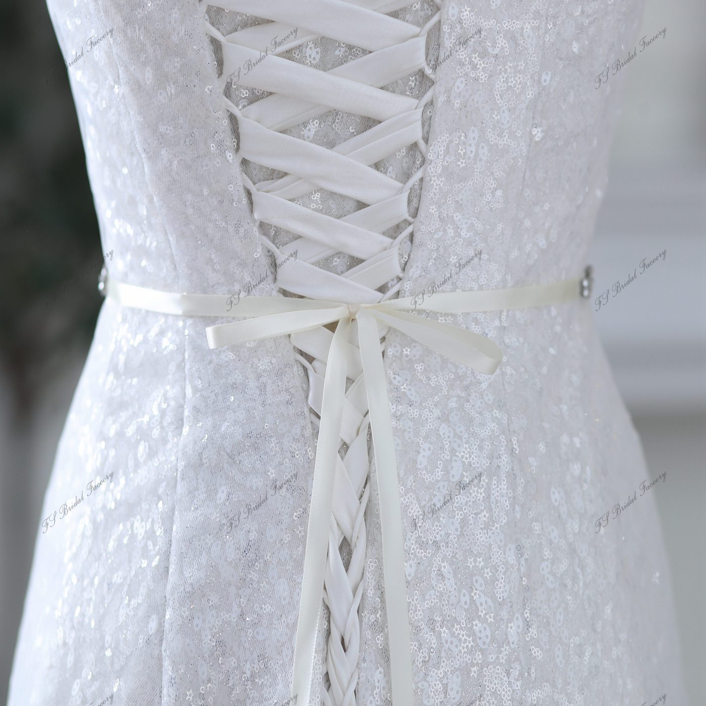 Wholesale Sparkly Rhinestones Satin Ties Sash