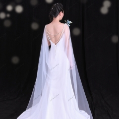 Pearl Long Capes for Wedding dresses