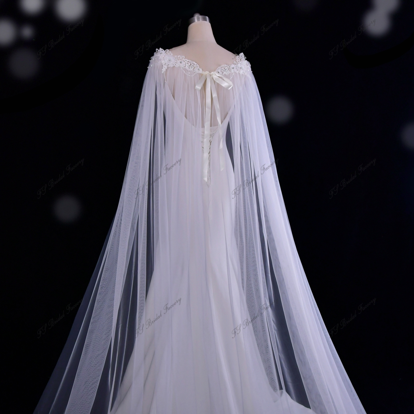 3D Lace Cape For Bridal Gowns