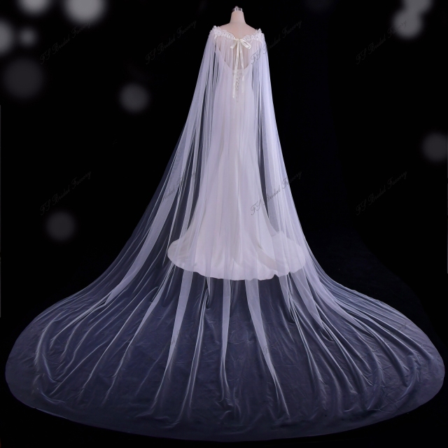 3D Lace Cape For Bridal Gowns