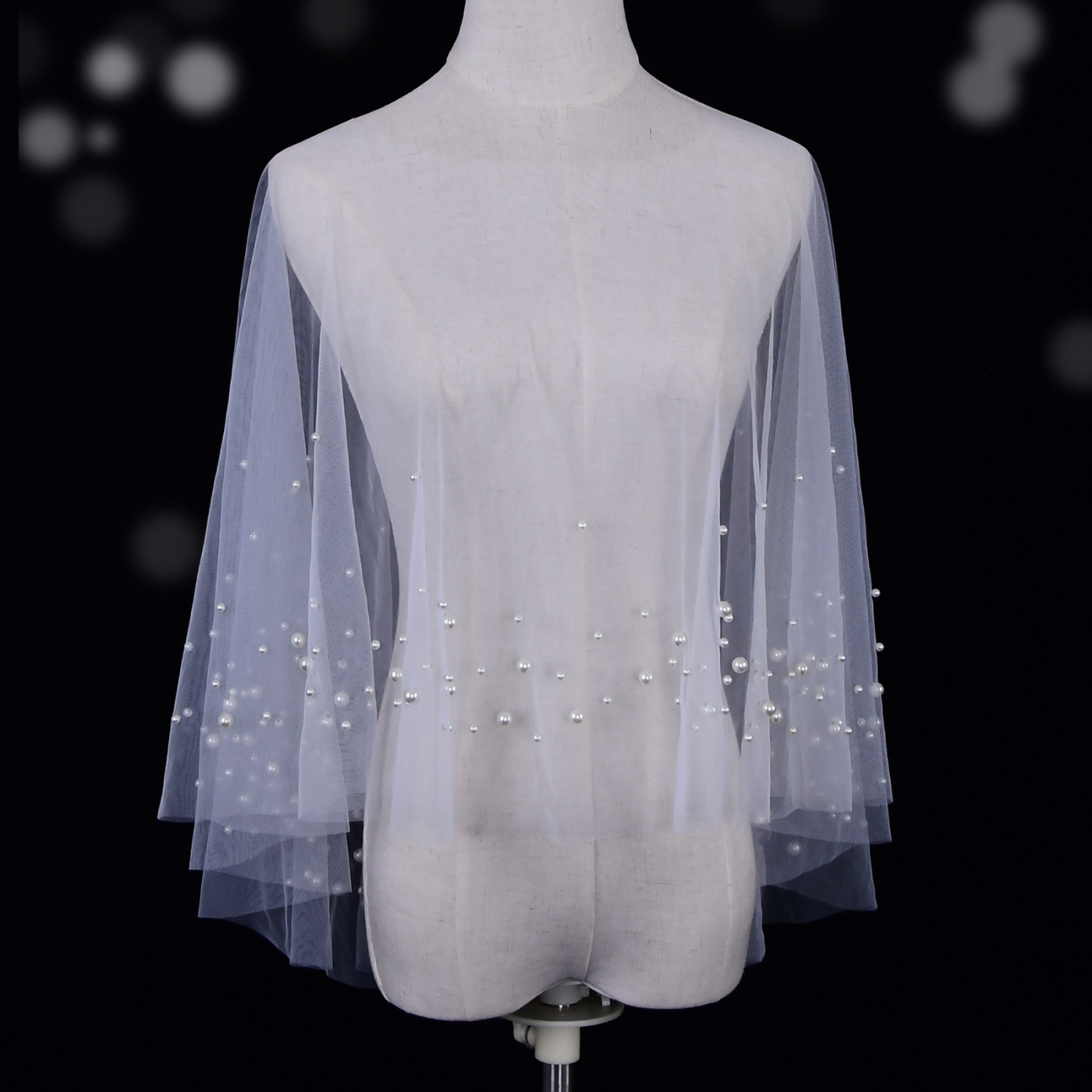 Elegant Pearl Bridal Capes