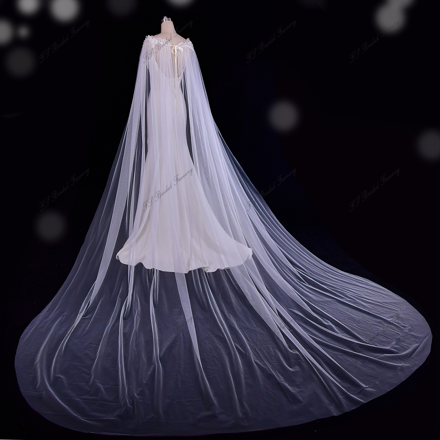 3D Lace Cape For Bridal Gowns