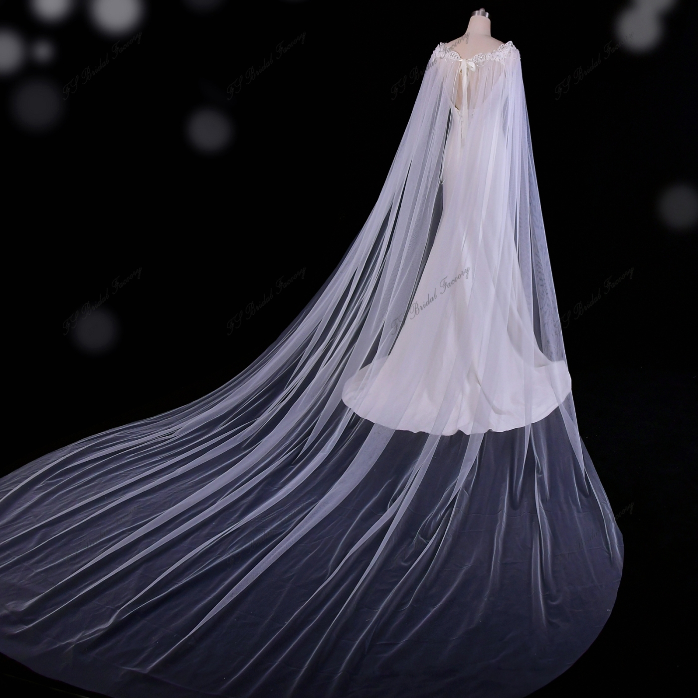 3D Lace Cape For Bridal Gowns