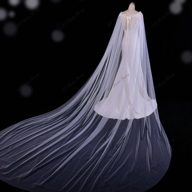 3D Lace Cape For Bridal Gowns