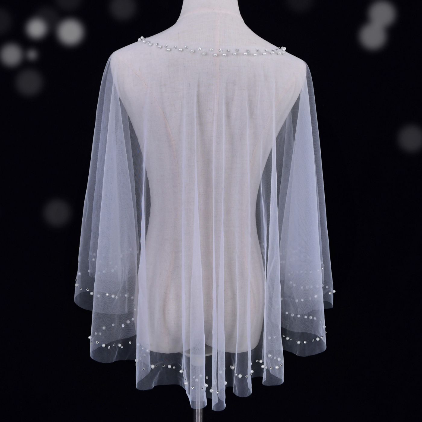 Elegant Pearl Bridal Capes
