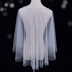 Elegant Pearl Bridal Capes