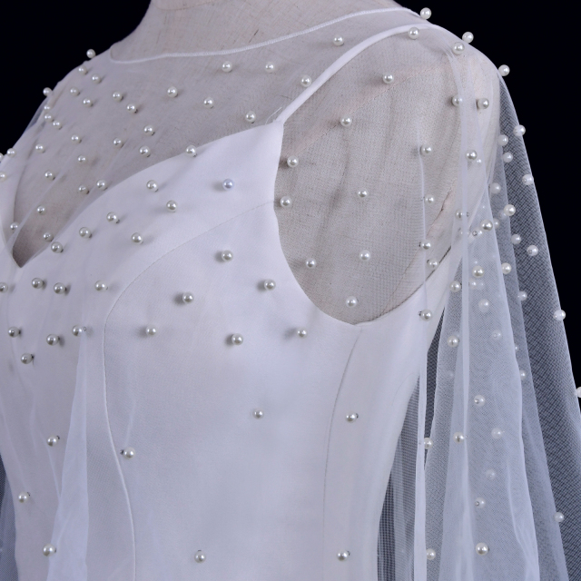 Elegant Pearl Bridal Capes