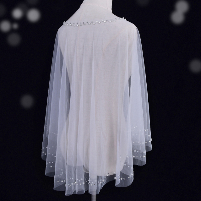 Elegant Pearl Bridal Capes
