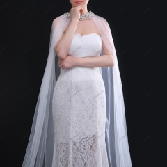 Crystal Wedding Cape For Bridal Gowns