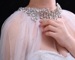 Crystal Wedding Cape For Bridal Gowns