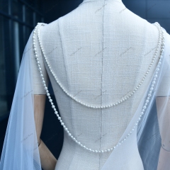 Pearl Long Capes for Wedding dresses