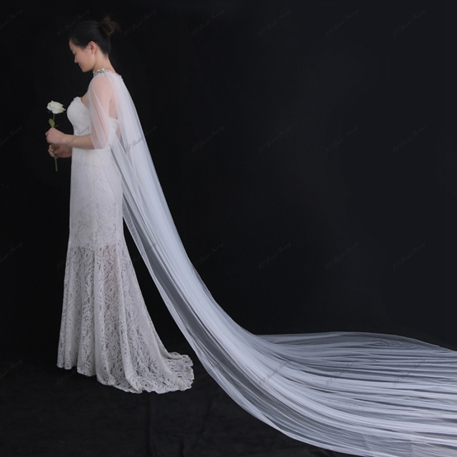 Crystal Wedding Cape For Bridal Gowns