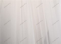 Two Layer Wedding Veils With Lace On Hem