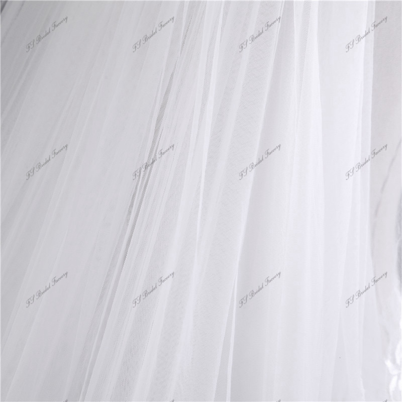 Wedding Veil Soft Lace Edge Bride With Comb