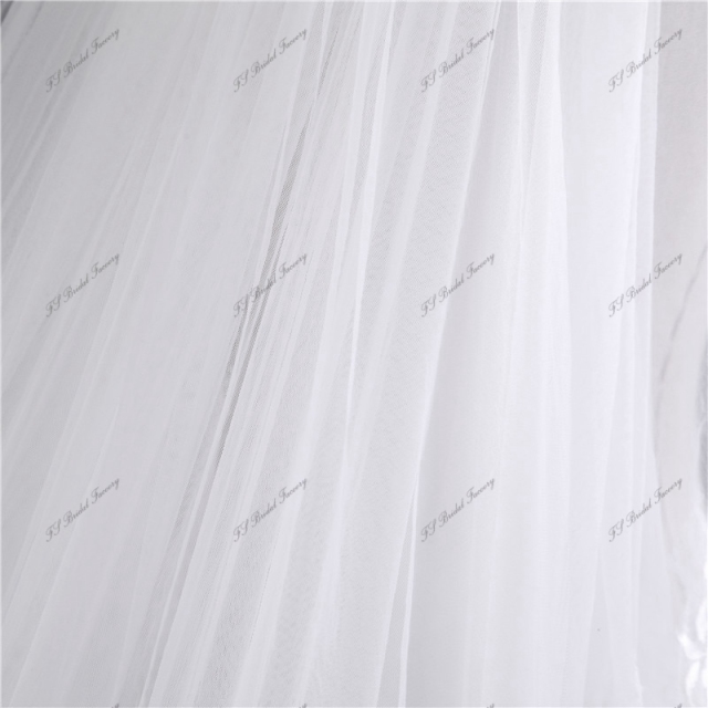 Wedding Veil Soft Lace Edge Bride With Comb