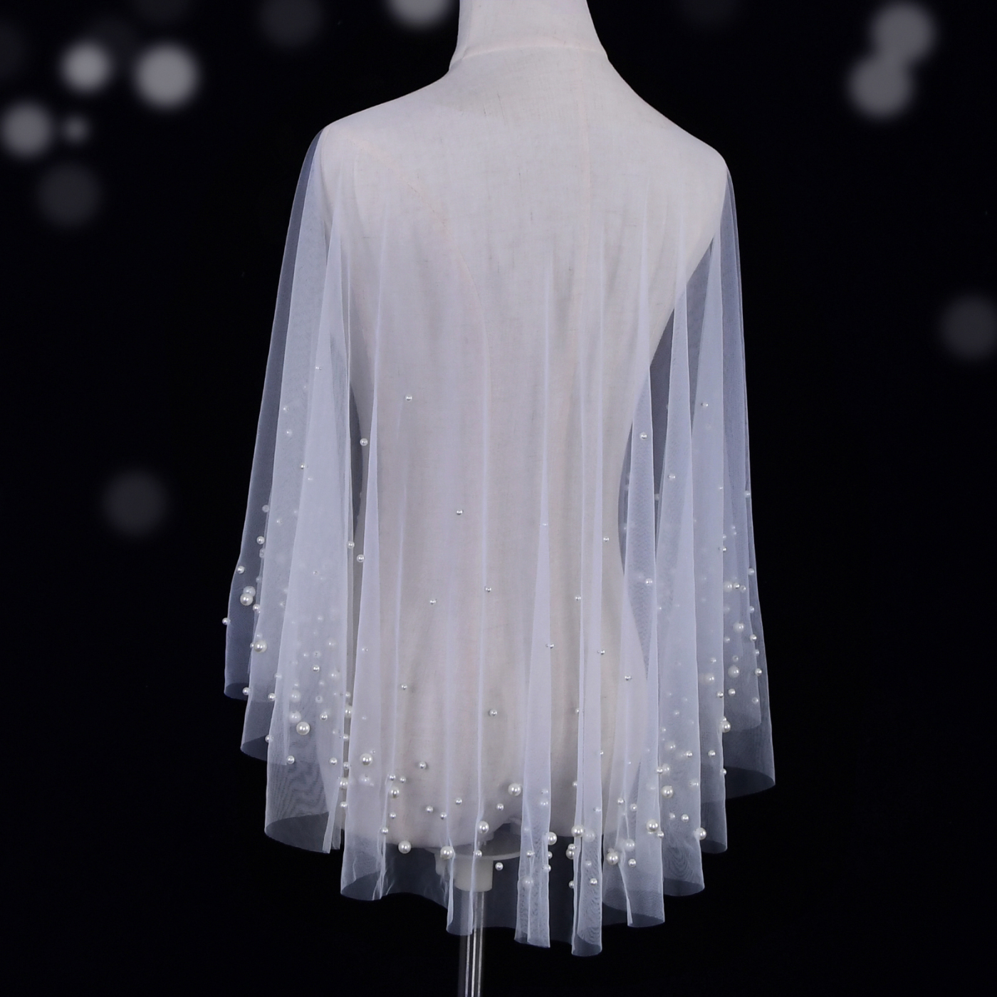 Elegant Pearl Bridal Capes