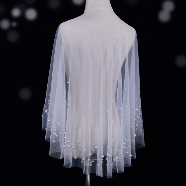 Elegant Pearl Bridal Capes