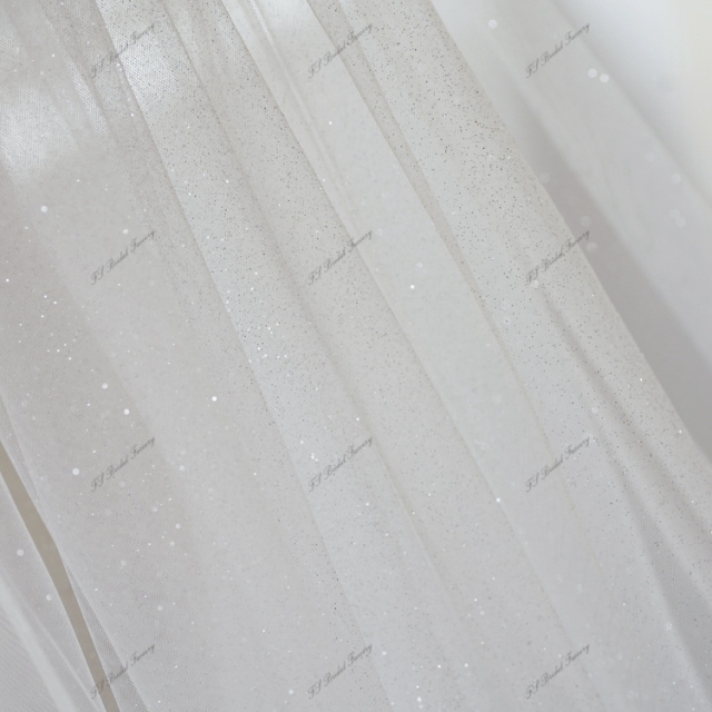 137 Inch Glitter Wedding Veils