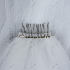 137 Inch Plain Wedding Veils
