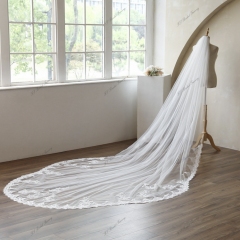 137 Inch Lace Wedding Veils
