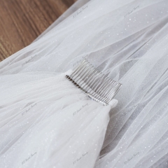 137 Inch Glitter Wedding Veils